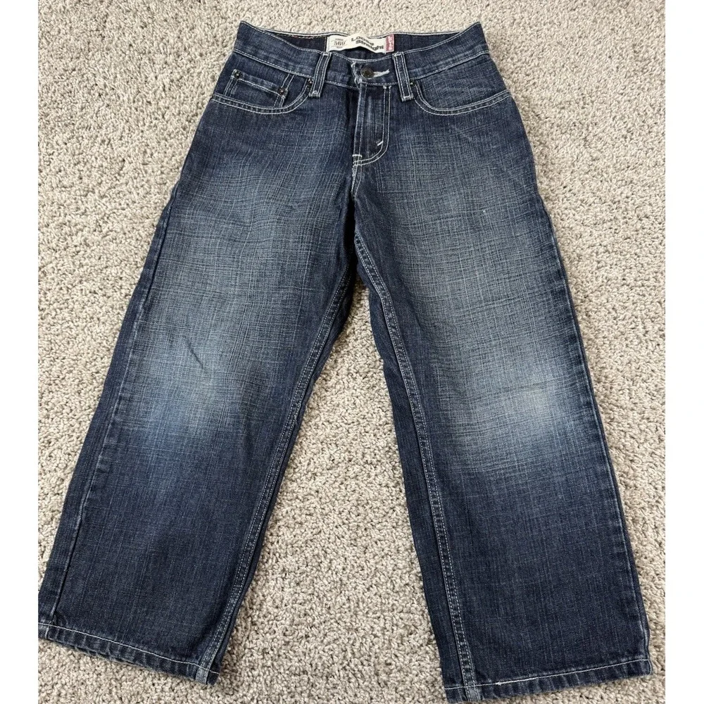 Levis 569 Boys Loose Straigh‎ Fit Jeans Medium Wash 8 Reg 24x22
